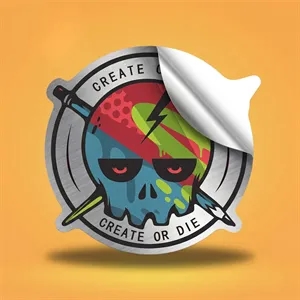 Full Color Brushed Stickers