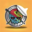 Full Color Brushed Stickers | https://www.bestnamebadges.com