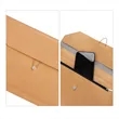 A4 Leather File Folders W/ Elastic Cord Closure | https://www.bestnamebadges.com