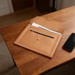 A4 Leather File Folders W/ Elastic Cord Closure | https://www.bestnamebadges.com