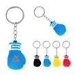 Mini PVC Boxing Glove Keychain Bag Charm | https://www.bestnamebadges.com