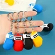 Mini PVC Boxing Glove Keychain Bag Charm | https://www.bestnamebadges.com
