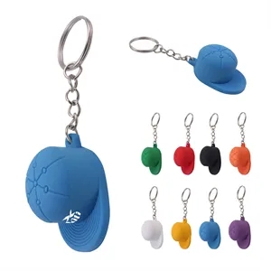 Mini PVC Baseball Cap Keychain Bag Charm