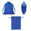 Small Satin Drawstring Gift Bag Jewelry Pouch 7"x9.8" | https://www.bestnamebadges.com