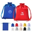Small Satin Drawstring Gift Bag Jewelry Pouch 7"x9.8" | https://www.bestnamebadges.com