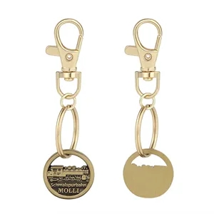 Die Struck Custom Antique Bronze Keychain