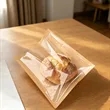Clear Window Kraft Food Packaging Bag 7"x7.5" | https://www.bestnamebadges.com