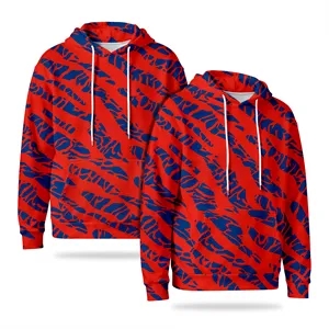 Unisex Polyester Hooded Pullover Sweatshirt W/ Front Pocket