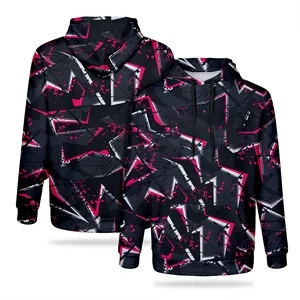 Sublimation Unisex Hooded Pullover Sweatshirt W/ Pocket