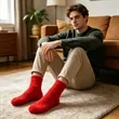 Unisex Winter Soft Cozy Fuzzy Slipper Socks | https://www.bestnamebadges.com