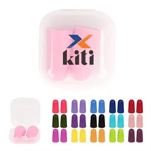 Soft Foam Noise Reduction Ear Plug W/ Plastic Case