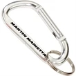 Carabiner with Split Ring | https://www.bestnamebadges.com