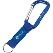 Key Tag Carabiner with Strap and Raised Rubber Patch | https://www.bestnamebadges.com