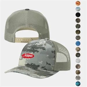 Richardson Printed Five-Panel Camo Trucker Cap