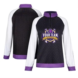 Sublimated Athletic Quarter Zip Raglan Pullover