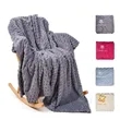 300GSM Flannel Plush Throw Blanket With Custom Logo | https://www.bestnamebadges.com