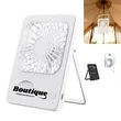 Ultra Slim Portable Desk Handheld Fan With Foldable Stand | https://www.bestnamebadges.com