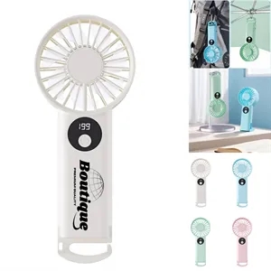 Custom Mini USB Rechargeable Handheld Fan With Hook