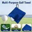 Custom Golf Microfiber Towel With Clip | https://www.bestnamebadges.com