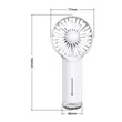Portable Rechargeable Personal Handheld Misting Fan | https://www.bestnamebadges.com