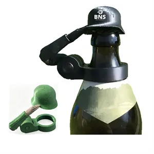 Novelty Saluting Beer Bottle Topper