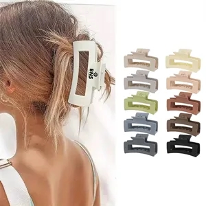 Matte Square Large Hair Claw Clips