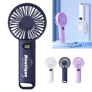 Mini Portable USB Rechargeable Handheld Fan With Hook