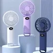 Mini Portable USB Rechargeable Handheld Fan With Hook | https://www.bestnamebadges.com