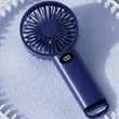 Mini Portable USB Rechargeable Handheld Fan With Hook | https://www.bestnamebadges.com