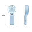 Small Portable Handheld Fan Neck Mounted With Display | https://www.bestnamebadges.com
