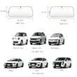 Foldable Uv-Protective Car Windshield Sunshade | https://www.bestnamebadges.com