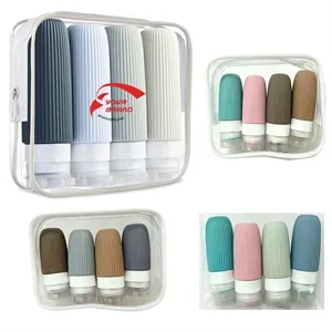 2oz. 4-Pack Portable Squeezable Silicone Travel Dispensers