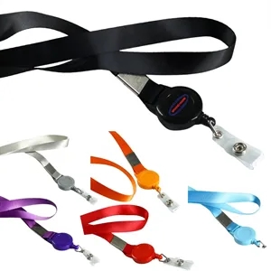 Durable Retractable Lanyard With Pull-Reel Clip