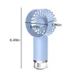 Portable Mini Handheld Humidifying Spray Fan | https://www.bestnamebadges.com