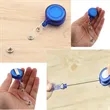 Portable Transparent Card Holder With Retractable Reel | https://www.bestnamebadges.com