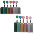 Portable Transparent Card Holder With Retractable Reel | https://www.bestnamebadges.com