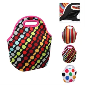 Full Color Insulated Neoprene Lunch Tote Bag