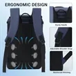 Water-Resistant 30 Can Insulated Cooler Backpack | https://www.bestnamebadges.com
