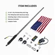 3' & 4' Spiral-LED Whip Light Pole | https://www.bestnamebadges.com