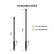 3' & 4' Spiral-LED Whip Light Pole | https://www.bestnamebadges.com
