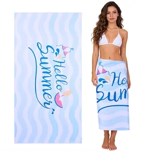 Custom Dye Sublimated Microfiber Beach Towel