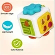 Teethable Baby Toy 6 in 1 Activity Cube Sensory Teether | https://www.bestnamebadges.com