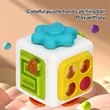 Teethable Baby Toy 6 in 1 Activity Cube Sensory Teether | https://www.bestnamebadges.com