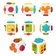 Teethable Baby Toy 6 in 1 Activity Cube Sensory Teether | https://www.bestnamebadges.com