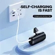 Portable Power Bank with Built in Lightning Cable for iPhone | https://www.bestnamebadges.com