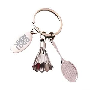 Badminton Keychain 3D Fun and Sporty