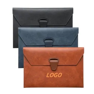 PU Leather Folder Shape A4 Size Document Bag