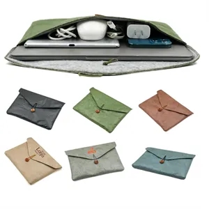 Tyvek Envelope Laptop Sleeve with Button Closure