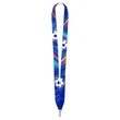 3/4" Full Color Dye Sublimated Award & Medal Ribbon Lanyard | https://www.bestnamebadges.com