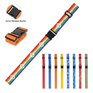 2" Dye Sublimation Adjustable Luggage Strap For Suitcase